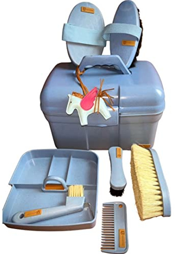 Horsecode Putzbox mit Inhalt Nature Light Blue aus natürlichen Materialien
