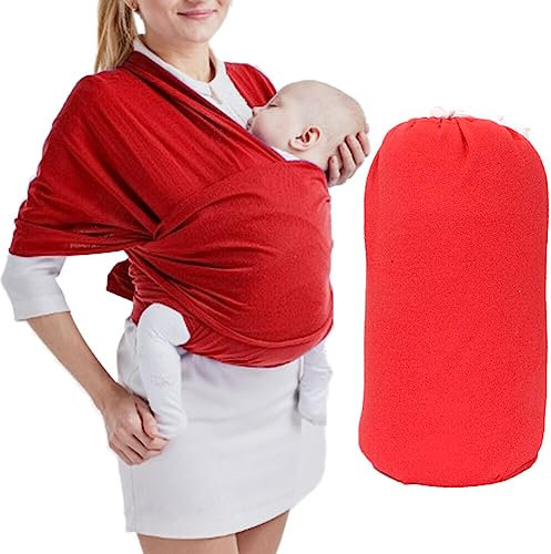 Babytragetuch dehnbar Premium Trage Neugeborene bis Kleinkinder Stilltragen Mehrzweck Babytrage Stillbezug – weich und leicht – belastbar bis zu 15 kg