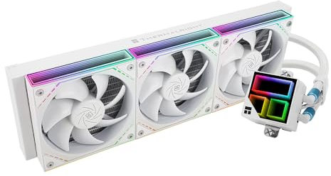 Thermalright Frozen Infinity 360 White - Dissipatore a liquido per CPU 360 Aio, tripla ventola TL-M12W-PWM, Infinity Mirror, per AMD/ AM4/ AM5, Intel LGA 1851/1700/ 1150/1151/ 2011
