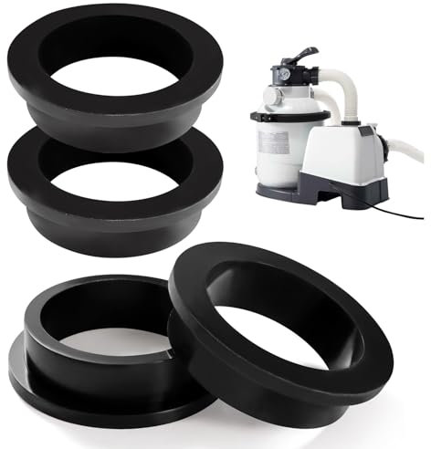 YIXISI 4 PCS 11228 Pool Sealing Rings Washers, Pool Filter Pump L-Shape O-Ring, Pool O-Ring Replacement Accessories Compatible with Intex Sand Filter Pump 26323CA, 26323EH, 26331CA, 26331EH