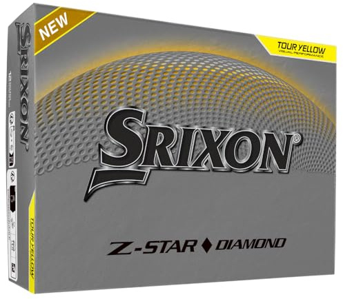 Srixon Z-Star Diamond 3 - Pelota de Golf de Alto Rendimiento | Máxima Distancia y Spin Reducido | Núcleo FastLayer DG Core 2.0 | Recubrimiento Spin Skin+ | Control Excepcional y Tacto Preciso