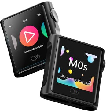 SHANLING M0s Hi-Fi-MP3-spelare, mini DAC, AMP HD-pekskärm, Bluetooth 5.0, stöder förlustfritt stereoljud med 2 TB SD-kort för sport, jogging och träning (svart, 32 G SD-kort)