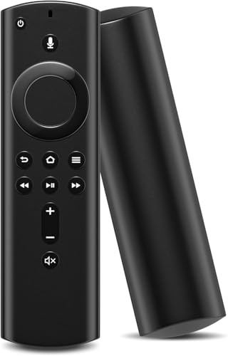 Sanicata Röstfjärrkontroll (2 gen) kompatibel med AM/Z Fir-TV--Stick (2:a genen, 3-talet Gen, 4K, 4K Max, Lite, HD), för F-TV Cube (2:a genen, 3:e gen), med intelligent röststyrning