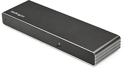 StarTech.com Thunderbolt 3 Dock - Dual 4K 60Hz Monitor TB3 Laptop Docking Station with DisplayPort, HDMI & 1080p VGA - 85W Power Delivery & Charging - 2x USB-A, Ethernet - Mac & Windows (TB3DK2DHVUE)