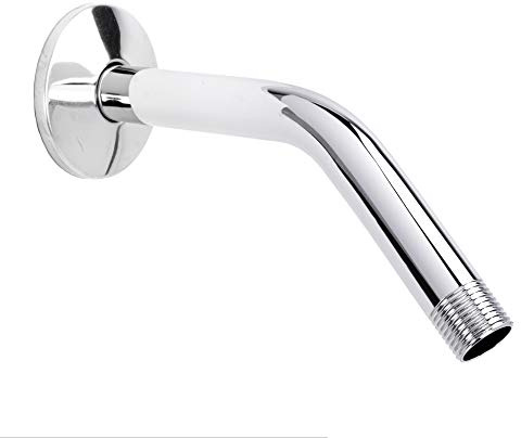 LDR 8 Inch Shower Arm and Flange, Stainless Steel Construction, Shower Head Extension Extender Pipe Arm, Chrome Finish