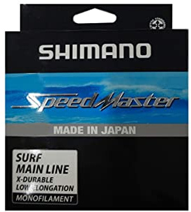SHIMANO Speedmaster Surf Nylon grau 300 m – Durchmesser 0,35 mm – R 10,2 kg – SMSM35300