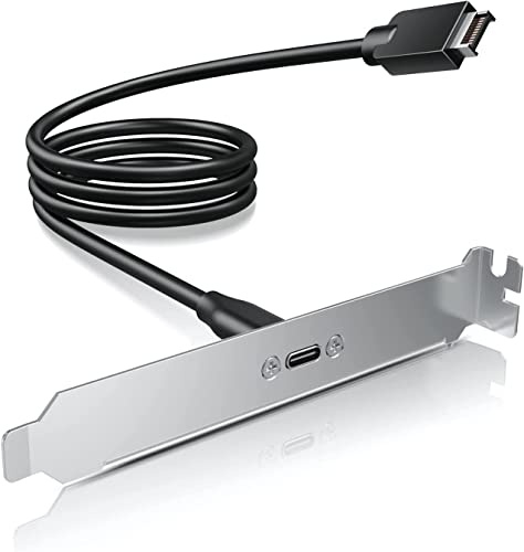 GRAUGEAR 20Gbit/s USB-C Mainboard-PCI-Slot-Erweiterung, A-Key auf USB C Adapter, USB 3.2 Gen2x2 20Gbps, 20 pin USB-e Header