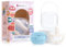 NatureBond Baby Schnuller Silikon Binky Neugeborenen Beißring Schnuller Hygieneabdeckung (Bubble Blue And Ivory Cream, 0-6 Month)