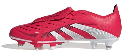adidas Unisex Predator League FOLD-Over Tongue Soft Ground Football Boots, Lucid Red/Cloud White/Core Black, 8 UK