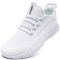 VLHGCG Schuhe Herren Sneakers Turnschuhe Laufschuhe Sportschuhe Straßenlaufschuhe Leichtgewichts Sommerschuhe Hallenschuhe Atmungsaktiv Tennis Fitness Jogging Walkingschuhe,Weiß,Größe 46