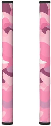 Set di 2 coperture per maniglie del frigorifero, con stampa rosa, per tenere frigorifero, microonde, lavastoviglie, forno da macchie di impronte digitali