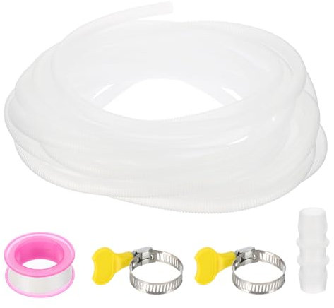 PATIKIL Kit De Manguera De Desagüe Para Aire Acondicionado De 50 Pies Universal Manguera De Desagüe Para Reemplazo Extensión De Mini Split Bombas HVAC, Transparente