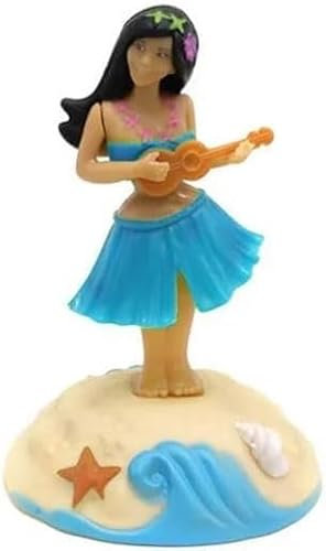 Solar Powered Dancing Figures Decoration - Solar Shaking Head Ornaments Hula Girl - Solar Powered Car Dashboard Interior Decoration Desktop Ornaments Shaking Head Figure Toy, Action Toy Figures