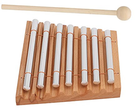 7-Ton Handchimes, Energy Handglocken Percussion Instrument mit Holzschlägel für Klassenraummanagement, Musikunterricht, Kindererziehung