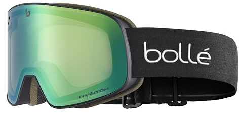 BOLLE NEVADA Schneebrille 2024 black corp matte/phantom green emerald