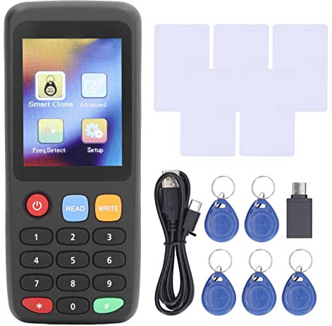 Lettori di Fotocopiatrici di Schede NFC RFID Duplicatore di Scrittura Copiatrice di Carte di Controllo Accessi Copiatrice di Carte d'identità IC (5 Carte T5577 5 Fibbie T5577)