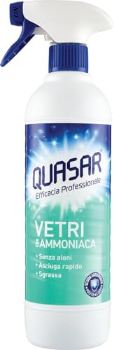 Quasar Detergente Vetri Con Ammoniaca Spray 580ml, 580ml