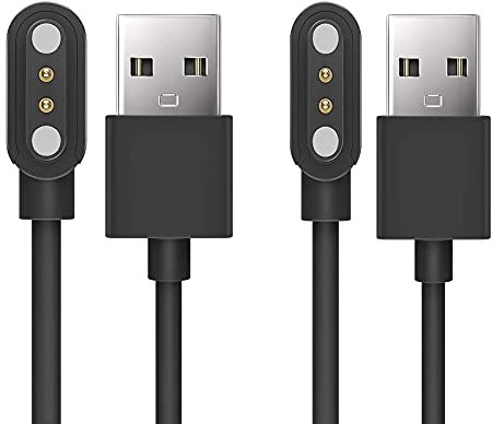 Blueshaweu Charging Cable Compatible with Klatre Bone Sound Headphones LS1, Cable Charger Charging Station for Klatre Premium LS1 Bone Conduction Headphones (Black + Black)