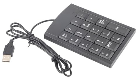 Denash Tastierino Numerico Mini USB, Tastierino Numerico Plug and Play, / per Desktop Portatili/IOS