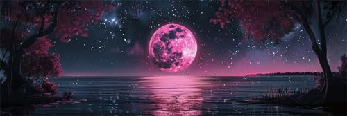 Oujkeef cielo estrellado Pintar por Números Adultos Gran 80x240cm, Pintura por Números Luna, DIY Pintura por Numeros kit Manualidades Adultos, Room Home Decor, Regalos Originales para Mujer -386