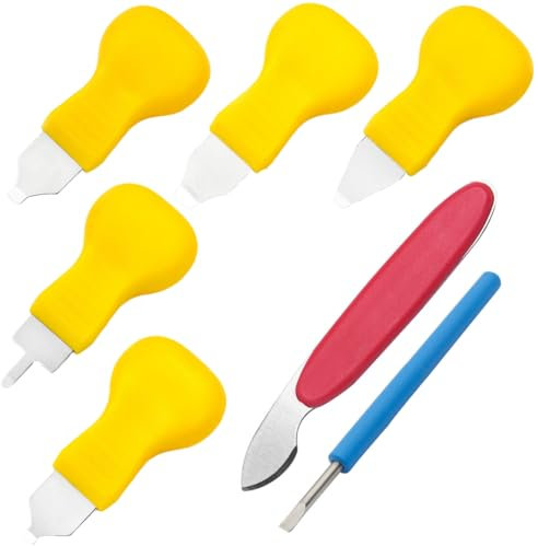 WeddHuis Uhrenwerkzeug Set 7 Teilig Uhrenöffner Uhrmacherwerkzeug Gehäuseöffner Batteriewechsel Werkzeug Uhrendeckelöffner für Verschiedene Arten von Uhren