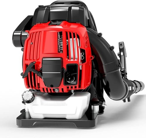 Sopladores de Hojas de Gasolina de Cuatro Tiempos, Mochila de 75,6 CC, Barra Horizontal de Alta Potencia, soplador de Nieve, Aspirador de jardín para eliminación de Polvo