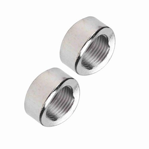 Écrou du Capteur D'oxygène, Bouchon soudé Fab-ProS, écrou de Courbe de Fer 2 Pcs, Pas de Fil de Capteur D'oxygène, Soudage de Précision avec Encoche de Tube Rond