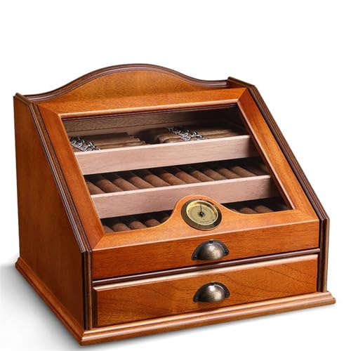 Caja de Viaje Caja de cigarros humidor de Gran Capacidad Caja de Cigarrillos de Madera de Cedro humidor humidor de cigarros Humidor de Viaje