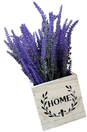 Storage Bag Macetero de flores artificiales en madera, ramos de flores artificiales con jarrón para bodas, fiestas, centros de mesa, alféizar de ventana, caja pequeña para plantas