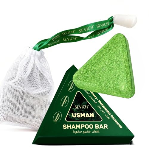 Sevich Nature Triangle Shampoo Bar con rete di schiuma, sapone triangolare naturale, triplice efficace, complesso di olio vegetale, per capelli resistenti, adatto per tutti i tipi di capelli