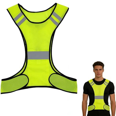 Zerabidpro Gilet Réfléchissant Haute Visibilité pour Hommes et Femmes - Veste de Sécurité Légère et Respirante pour Running, Vélo, Moto - Confort Optimal avec Poche pour Téléphone