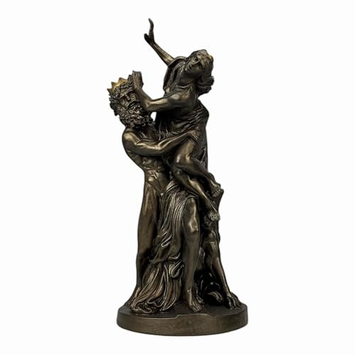 Statua dello di Proserpina/Persefone - Scultura in marmo fuso color bronzo 31 cm | Arte mitologia greca fatta a mano