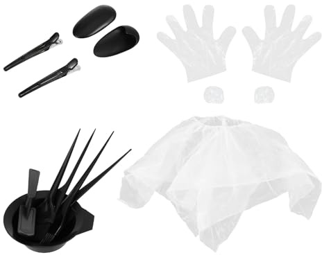 WRITWAA Kit de Tinte Cabello Profesional de 11 Piezas, Incluye Gorro de Ducha y Guantes, Accesorios para Teñir el Cabello Hogar