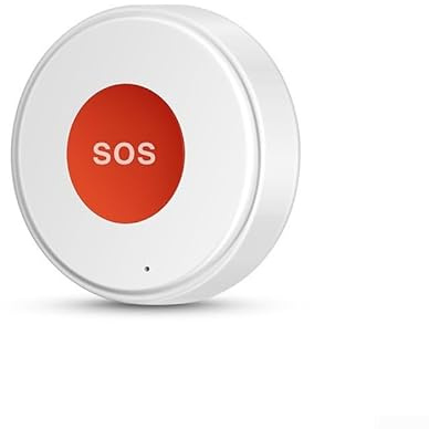 Pulsante di allarme intelligente WIFI SOS con batteria al litio ricaricabile a lunga durata e design resistente all'acqua IPX4, per TUYA Smart per Alexa per Google Assistant