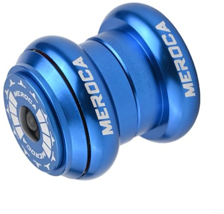 Set sterzo per bicicletta con cuscinetti sigillati da 34 – 34 mm, tubo dritto esterno, sistema di sterzo per mountain bike (blu)