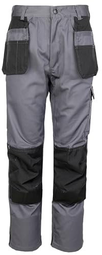 TuffStuff Men's 710 Excel Contrast Work Trousers, Grey, 38R