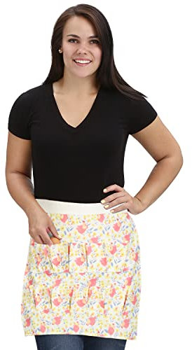 Plum Hill Chicken Egg Collecting Apron for Fresh Eggs - Gathering Apron for Women with Pockets
