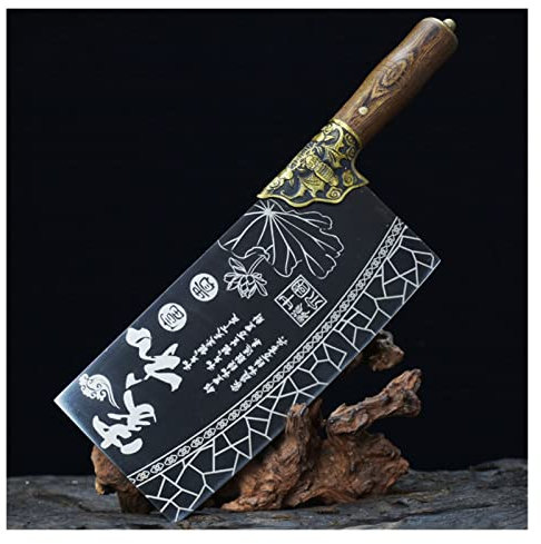 Lama fissa da 9 pollici Fixed Chef Chef Coltello da taglio Cleaver Chopper Fanta A Handmade Forge Steel Knives Coltelli da cucina Carne e pollame coltelli