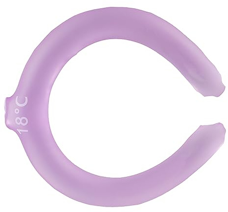 Impacchi rinfrescanti riutilizzabili per collo – Tubo di raffreddamento ergonomico con gel refrigerante integrato, colore viola, ideale per sport, lavoro ’aperto e sollievo post-a