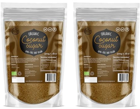 The Coconut Company Organic Pure and Natural Coconut Sugar 500 gm (Pack of 2)