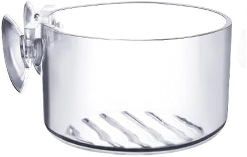 Round Aquatic Planter Cups with Hole,Mini Acrylic Aquatic Plant Pot Aquarium Plant Holder with Suction Cup,for Aquarium Shrimp Fish Live Plants Plastic Plants Aquarium Decor