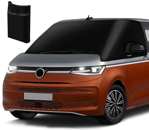 MaxAwe for VW T7 2021-2024 Front Windscreen Wrap, 600D Blackout Waterproof Car Windshield Cover, Frost Protection Weatherproof Curtain Camping Cover