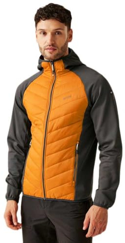 Regatta Andreson VIII Hybrid Softshelljacke | Steppjacke für Herren sehr leicht, Größe:XL, Farbe:Orange