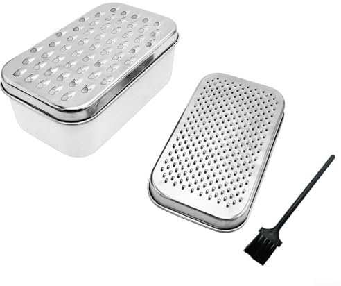 Râpe à fromage avec boîte de rangement, facile à nettoyer et à ranger, parfaite pour les besoins quotidiens de cuisine (blanc)