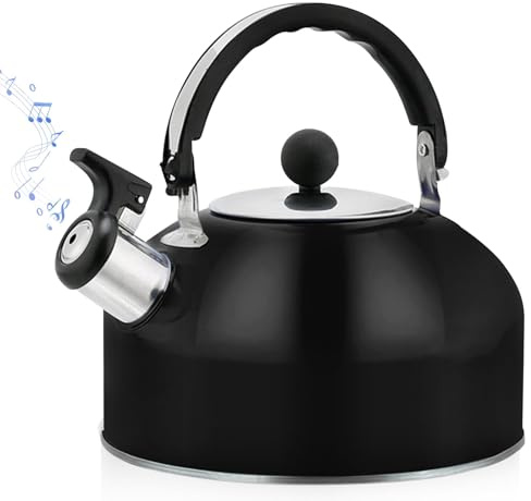 Yadlan vattenkokare induktion, 3 l flöjtpanna, tekanna, rostfritt stål pipanna, tekanna i rostfritt stål, flätpanna, vattenkokare för te kaffe, värmebeständigt handtag