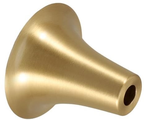 Copertura Lampada a Tromba E27 in Ottone Oro per Sospensioni
