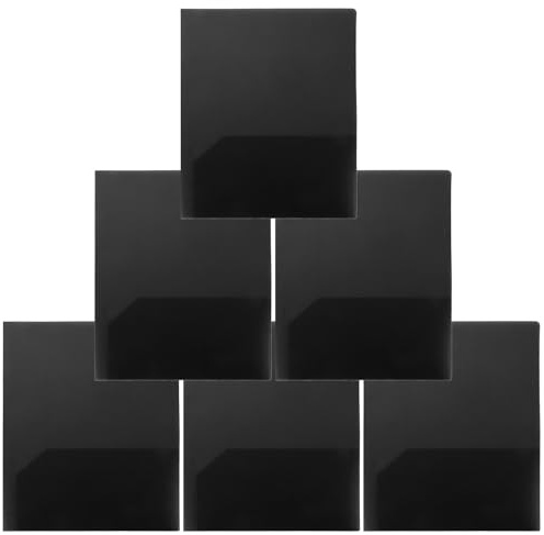 POPETPOP 6 Pièces Chemise A4 2 Poches en Plastique Pp Noir, Dossier à Double Poche Facile à Nettoyer pour Organiser Documents, pour École et Collège