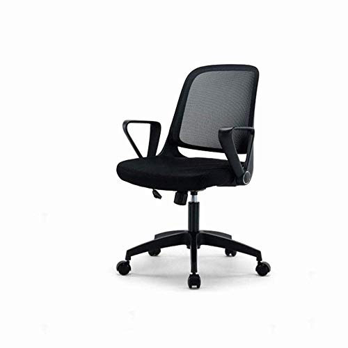 Z-Brand Fauteuil De Bureau Carré Pivotant avec Élévateur De Fauteuil Pivotant Et Ergonomique,Noir,1