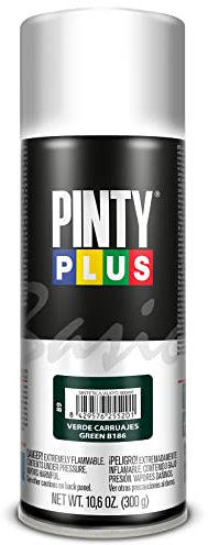 PINTY PLUS Pintura en Spray Basic 520cc Verde Carruaje B186, 400 ml (Paquete de 1), 400