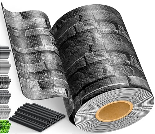 KESSER® Strisce per la Privacy in PVC Stuoie a Doppia Asta Recinzione Opaca | Resistente alle intemperie e al Vento | Schermo Privacy per Giardino, Ardesia - Antracite, 35 m